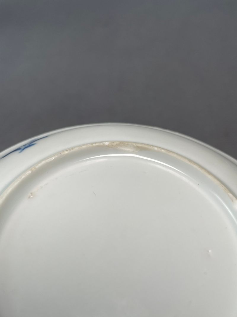 清康熙 青花骏马图杯碟一套 - 图14
