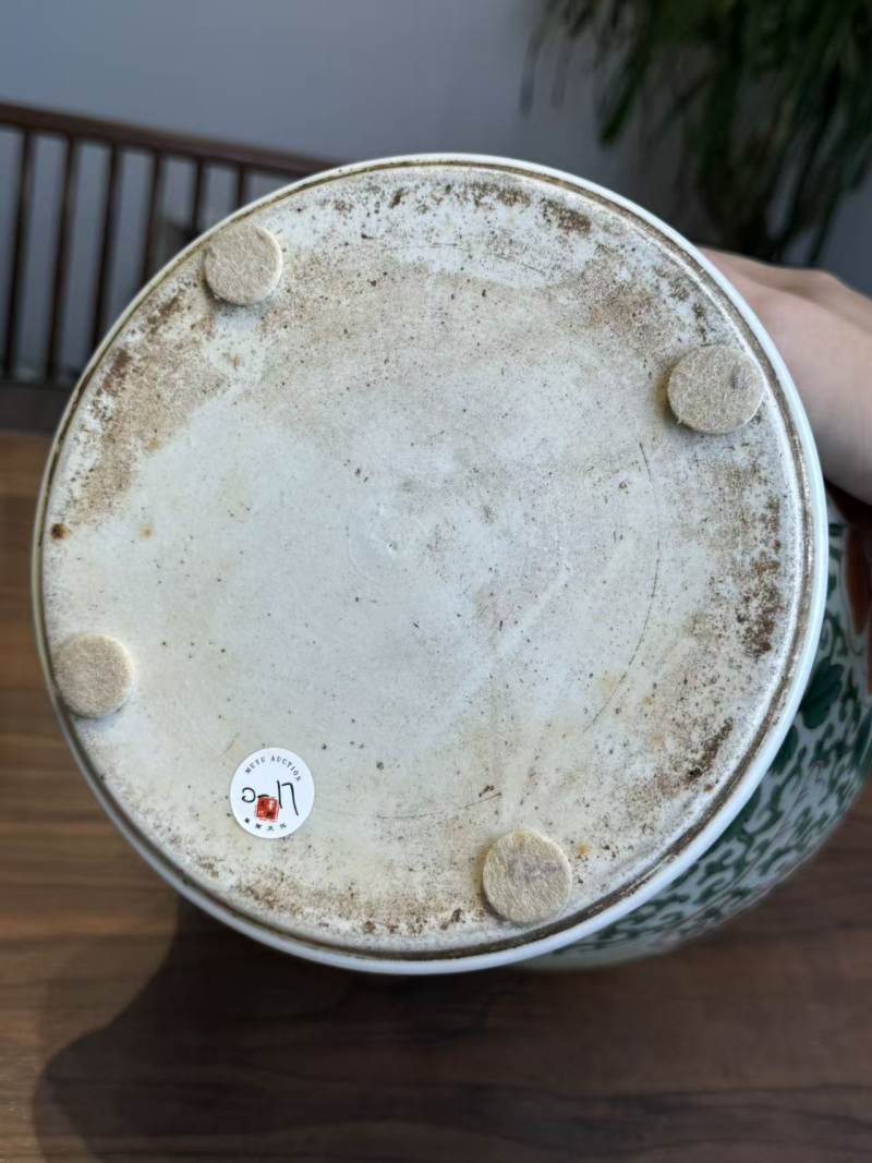 清康熙 五彩凤穿花卉罐 - 图9