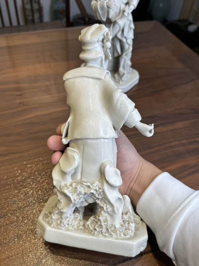 清晚期 德化三英塑像一组 - 图5