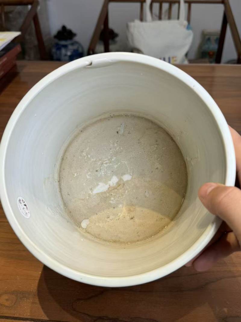 清康熙 青花翻羹不恚故事笔筒 - 图9