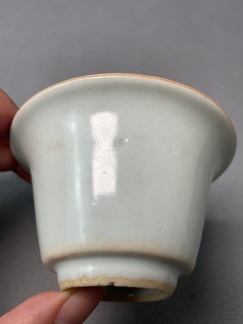 明晚期  白釉茶圆 - 图11