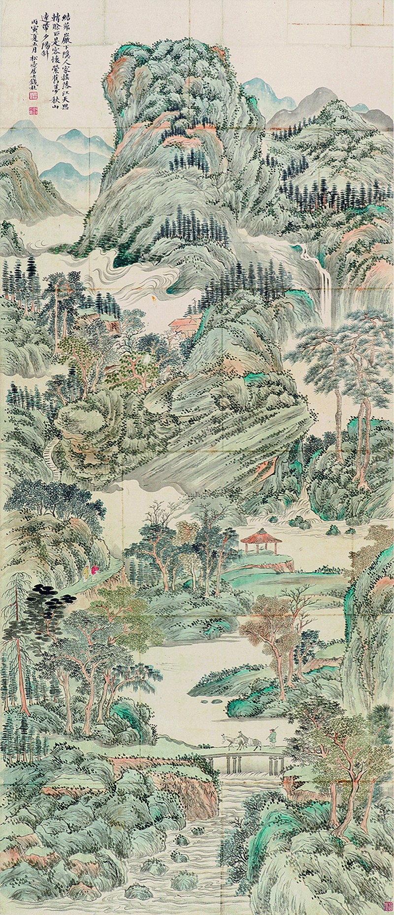 钱杜 山水 - 图1