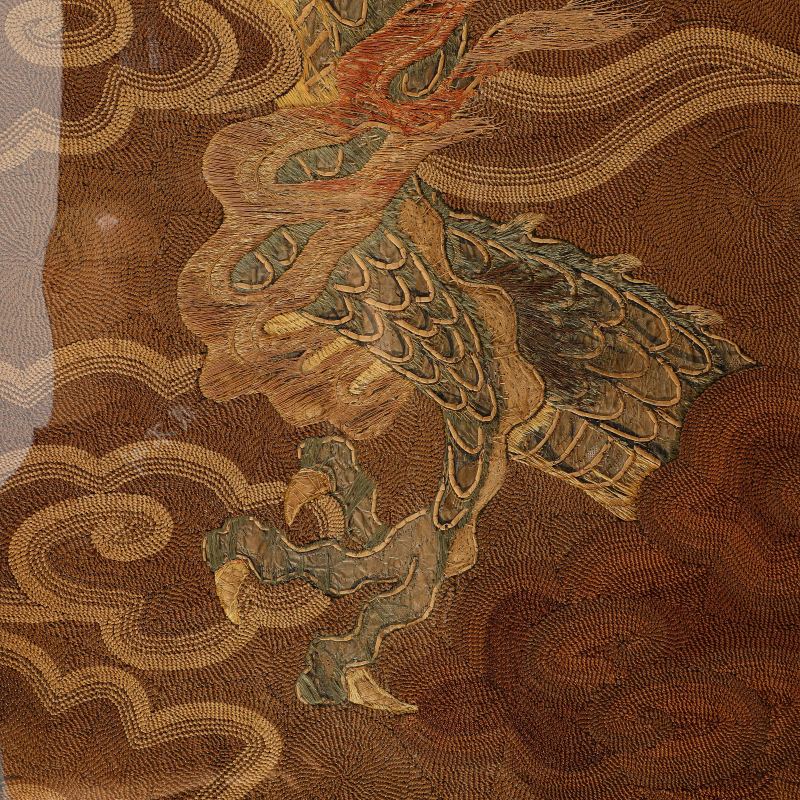 清 云龙纹挂屏一对 - 图8