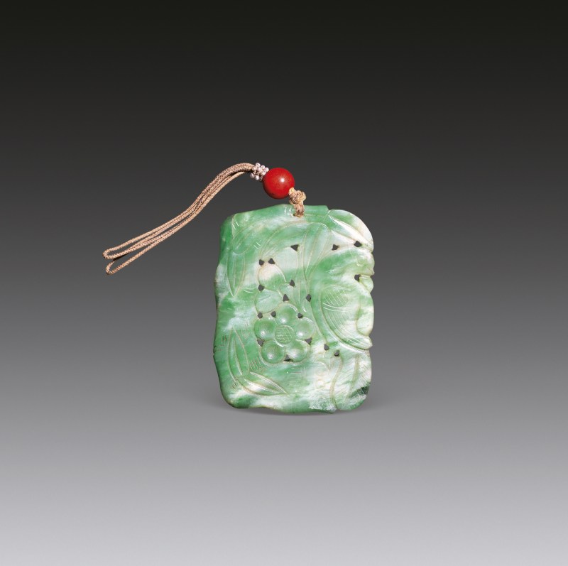 翡翠花鸟纹佩
