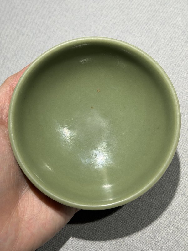 明 景德镇窑仿龙泉青釉鼓钉洗 - 图6