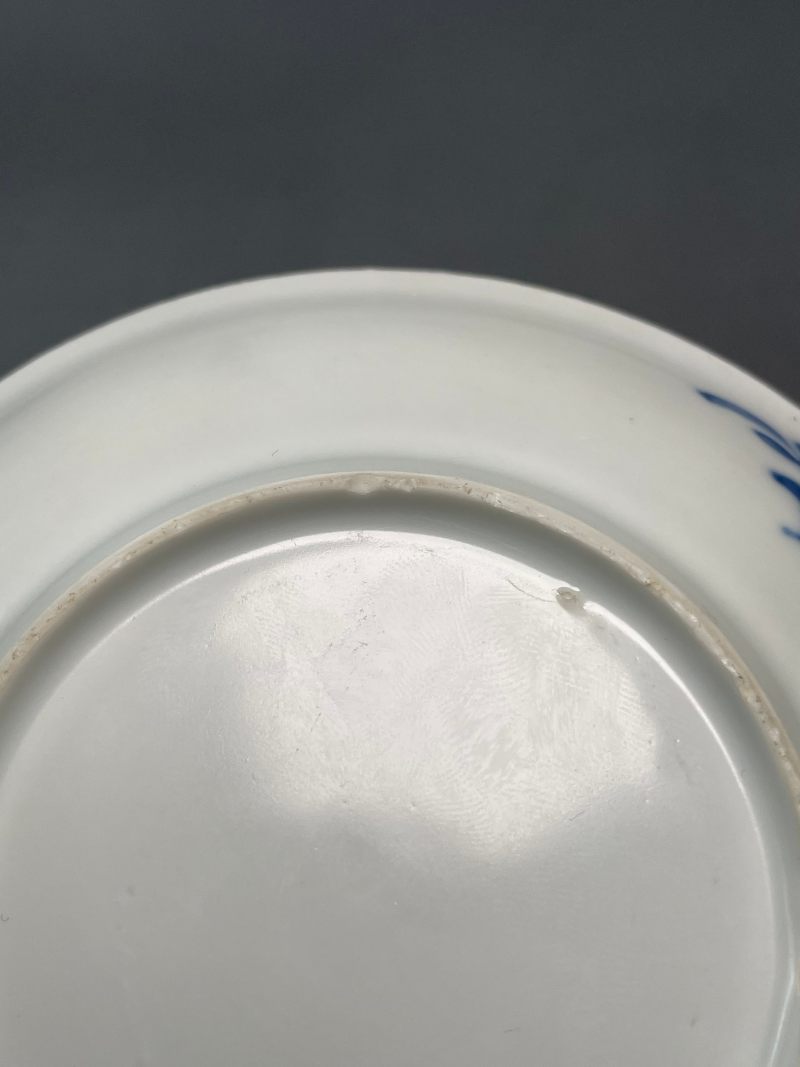 清康熙 青花骏马图杯碟一套 - 图16