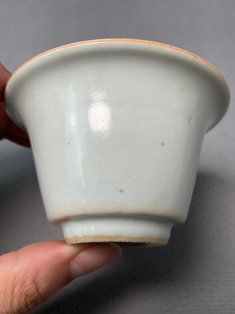明晚期  白釉茶圆 - 图12
