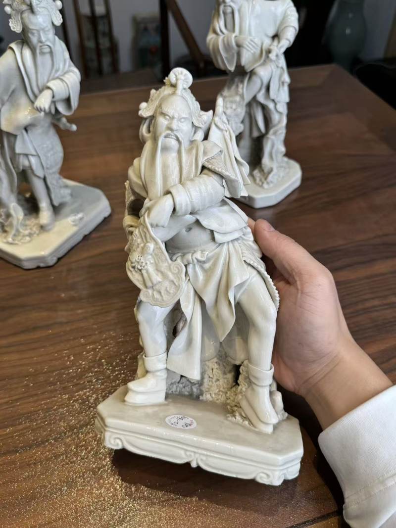 清晚期 德化三英塑像一组 - 图7