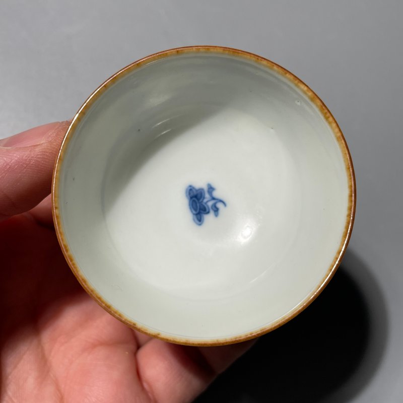 清康熙 青花八宝纹杯 - 图7