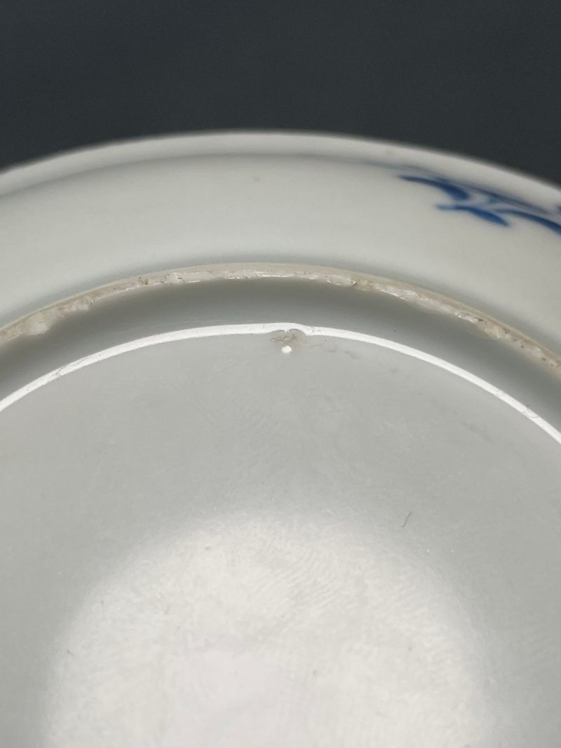 清康熙 青花骏马图杯碟一套 - 图17