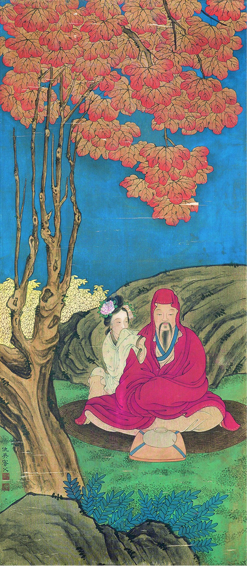 仇英 人物 - 图1