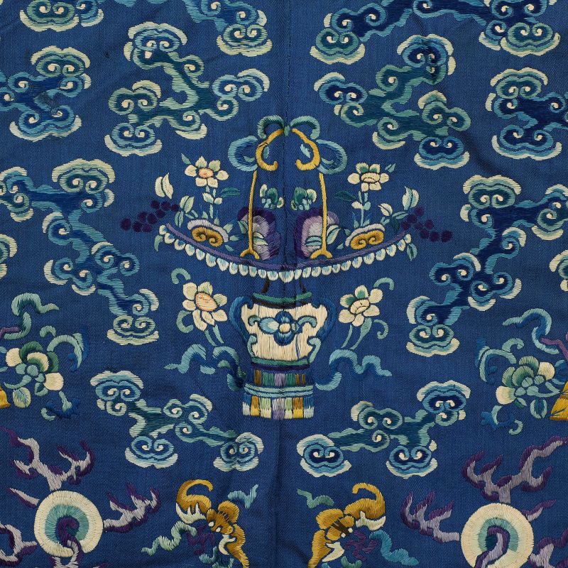 清晚期 盘金彩绣龙纹吉服袍 - 图13
