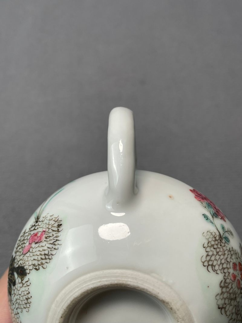 清晚期  粉彩花卉执壶 - 图20