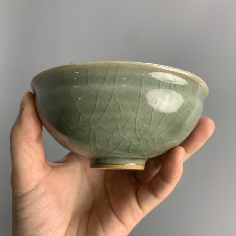 明代 龙泉窑束口盏 - 图5