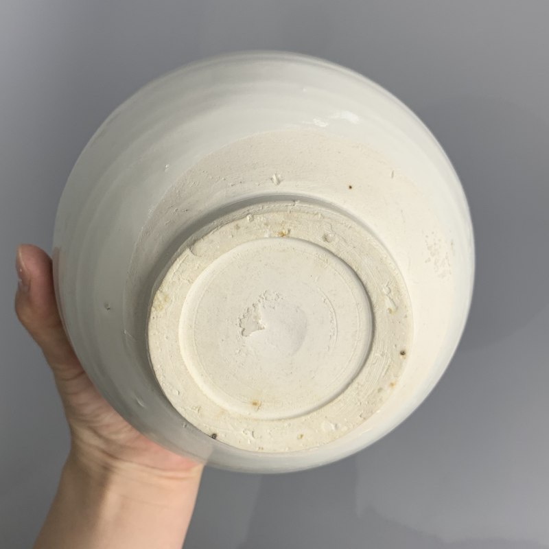 明代 白釉花口钵 - 图8