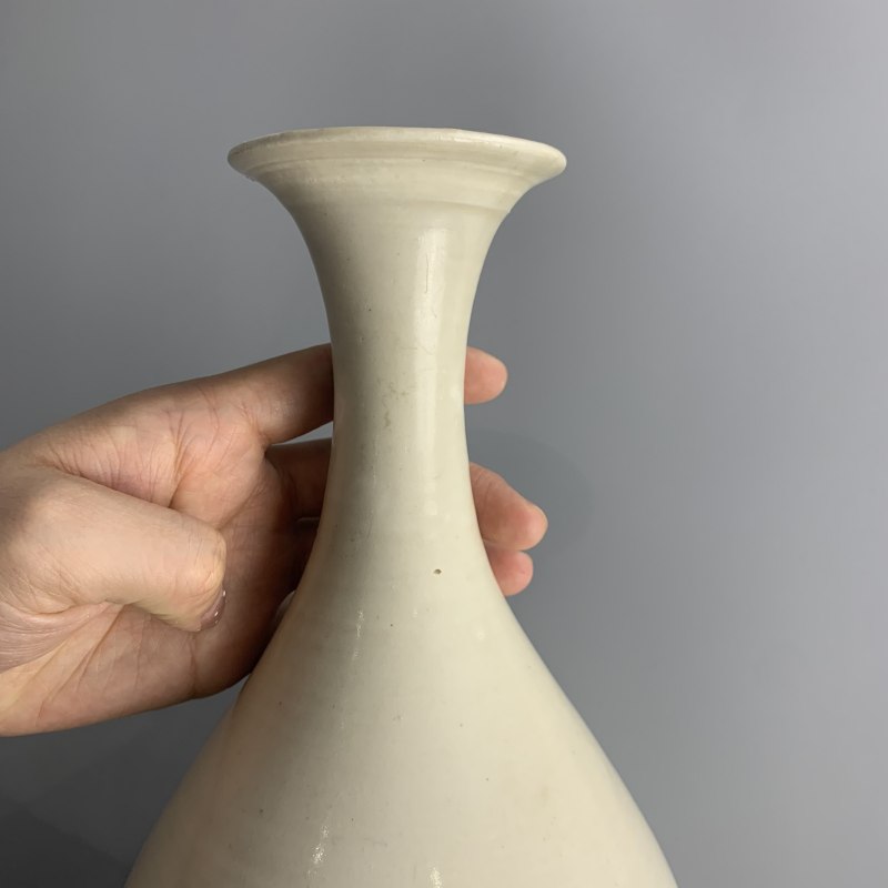 明代 白釉玉壶春瓶 - 图6