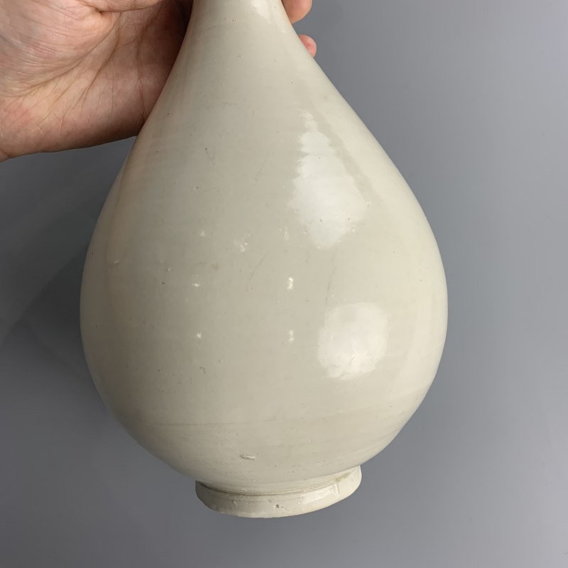 明代 白釉玉壶春瓶 - 图7