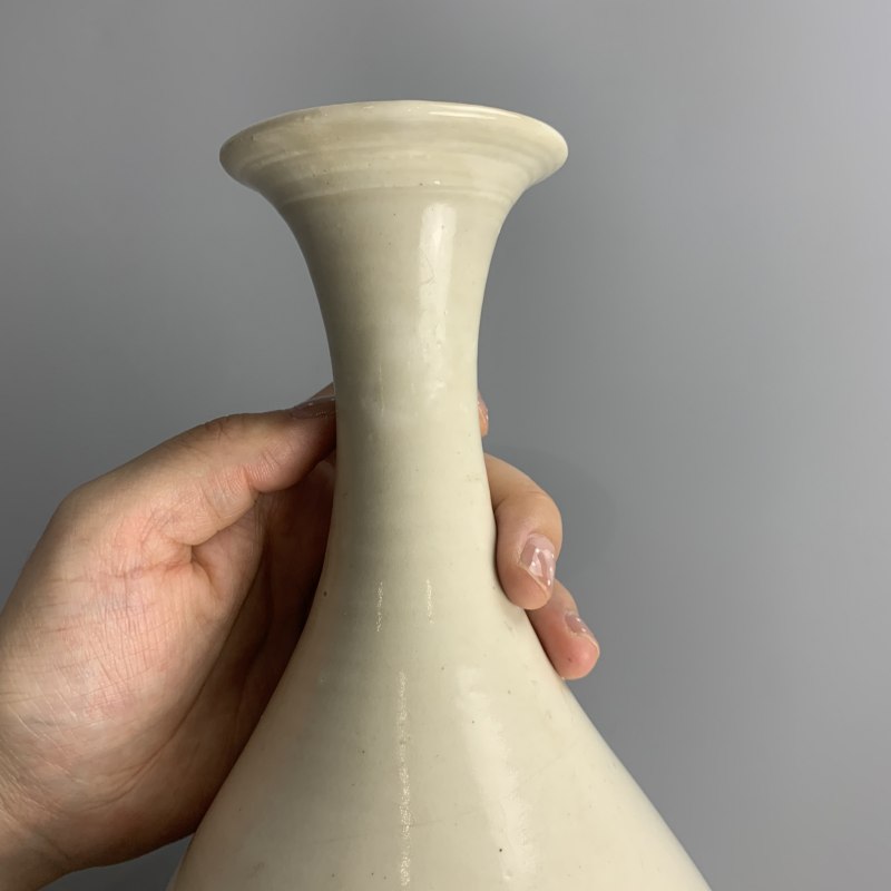 明代 白釉玉壶春瓶 - 图8