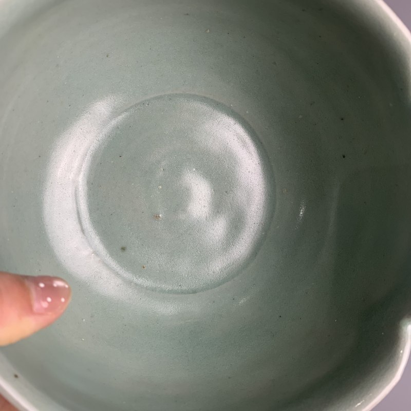 明代 天青釉花口钵碗 - 图11