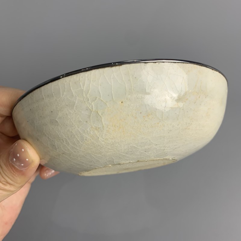 明代 青白釉刻花洗 - 图6