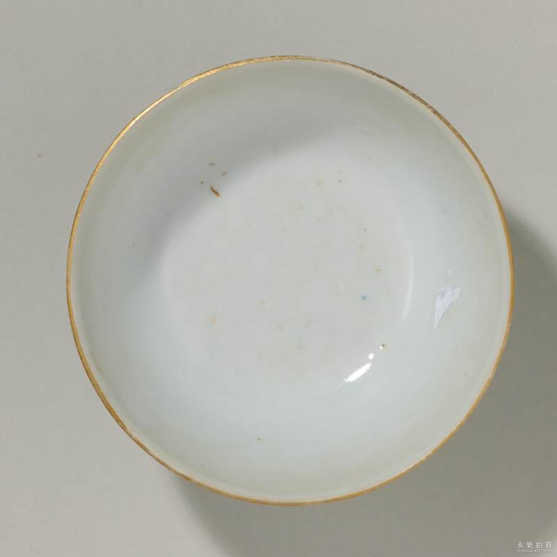 清光绪 胡隆昌湖水绿釉茶圆 - 图3