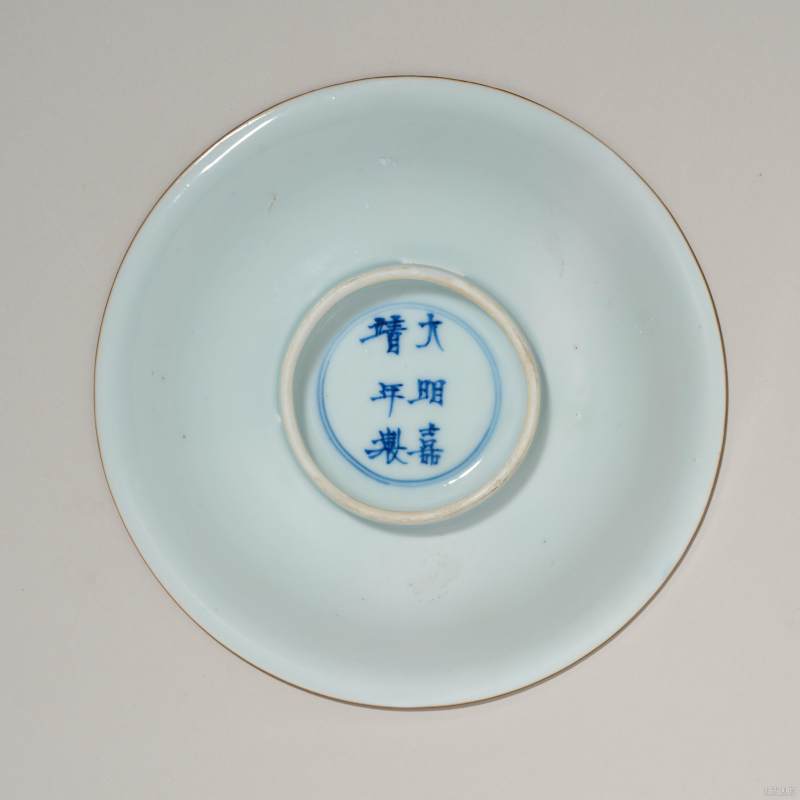 清康熙 青花人物纹盘 - 图2