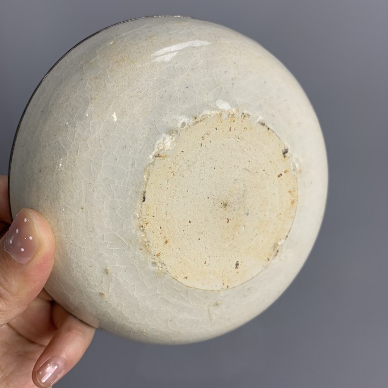 明代 青白釉刻花洗 - 图10