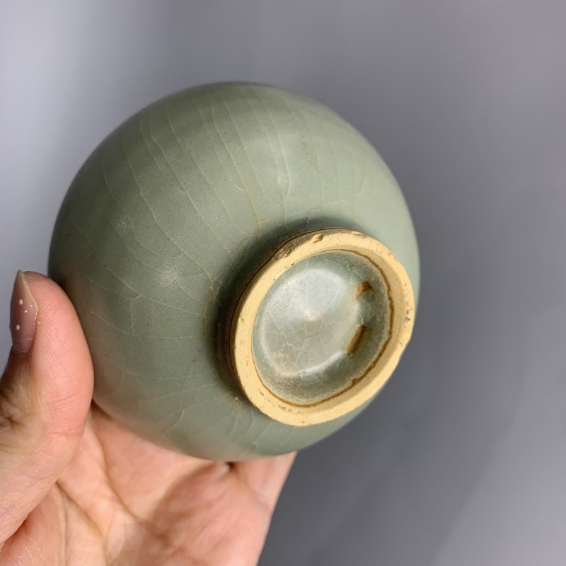 明代 龙泉窑青釉芒口杯 - 图9