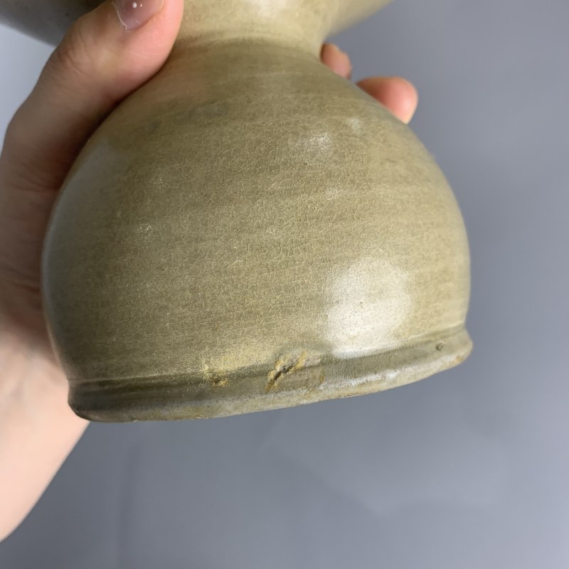 明代 青釉渣斗 - 图6