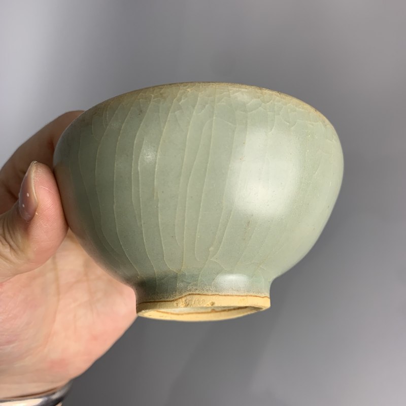 明代 龙泉窑青釉芒口杯 - 图10
