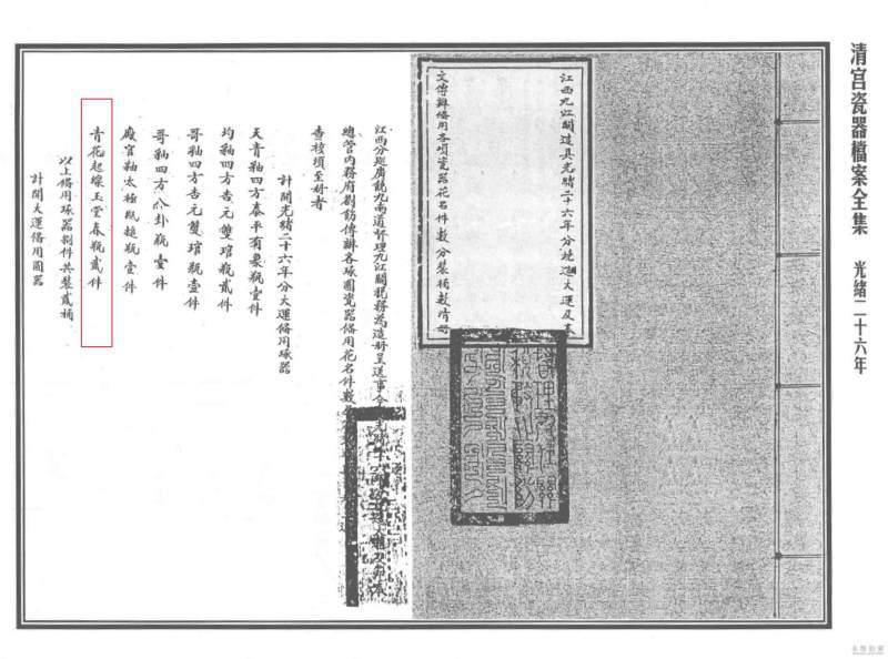 清光绪 青花缠枝莲纹赏瓶 - 图6