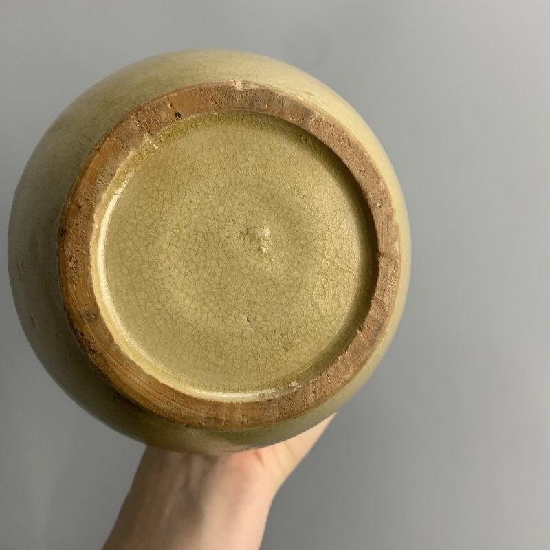 明代 青釉刻花执壶 - 图13