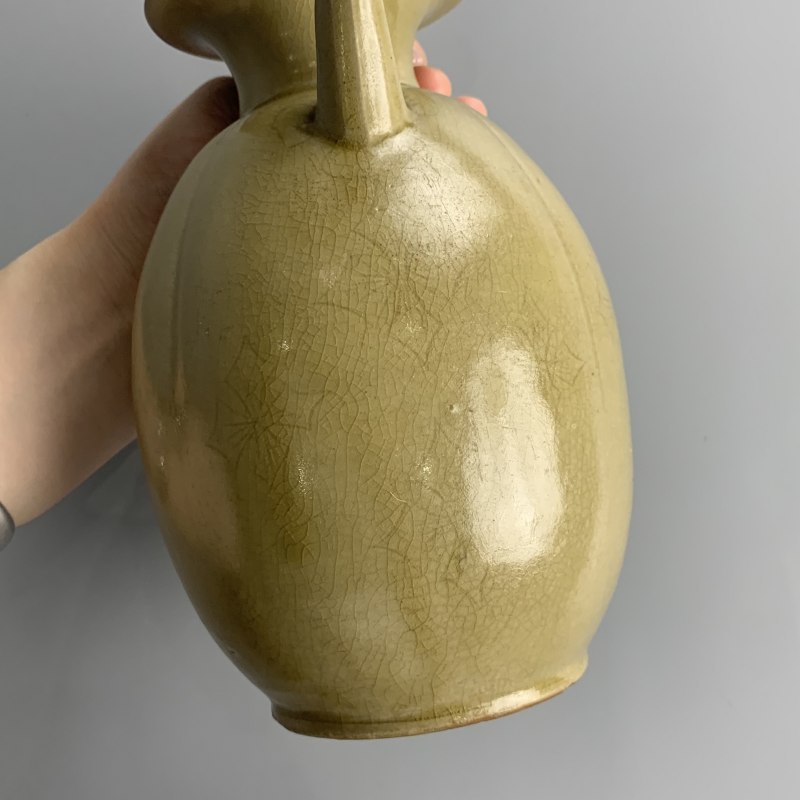 明代 青釉刻花执壶 - 图14