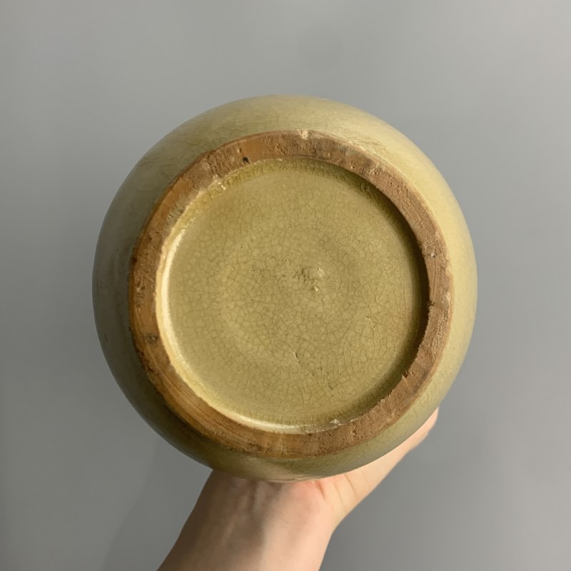 明代 青釉刻花执壶 - 图15