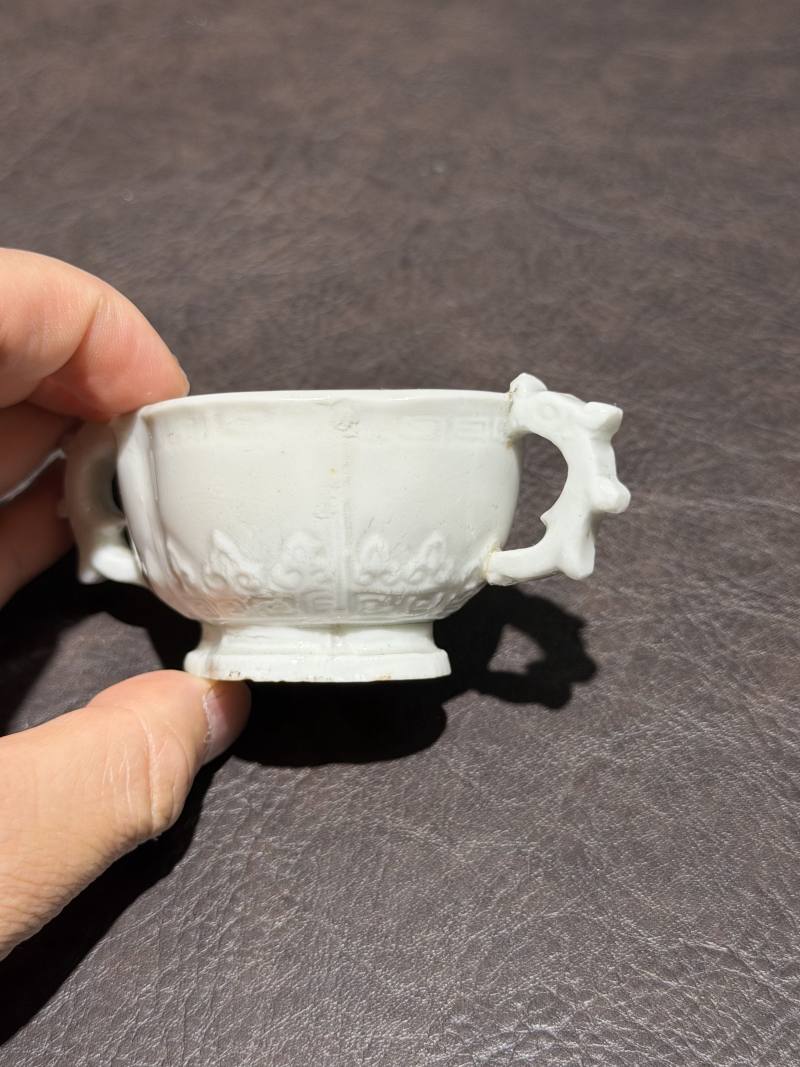 清康熙 德化窑双龙杯 - 图4