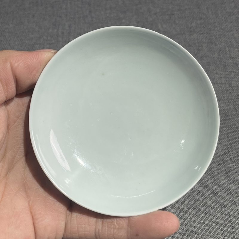 清青花花鸟诗文盖碗 - 图7