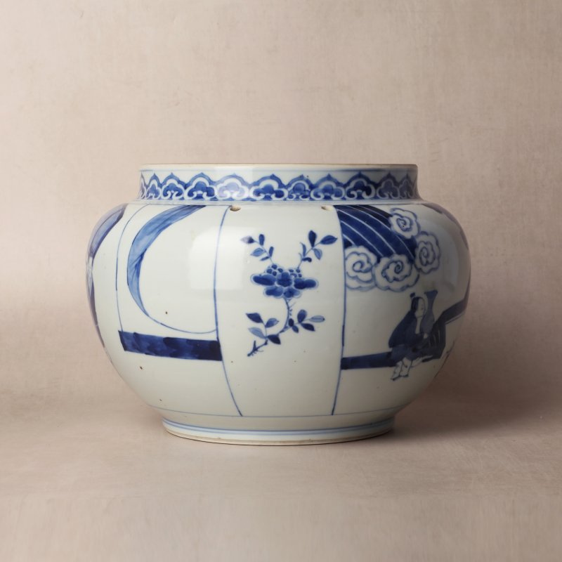 清康熙 青花人物故事圖罐 | Santos Collection | A Chinese blue and white 'figural' jar, Qing dynasty, Kangxi period - 图18