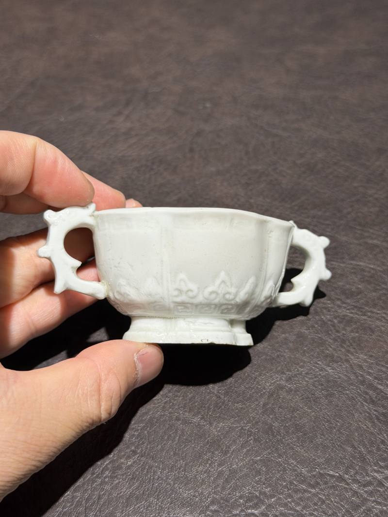 清康熙 德化窑双龙杯 - 图5