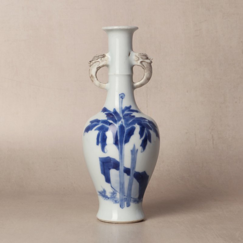 清康熙 青花奏樂圖雙耳瓶 | Santos Collection | A fine Chinese blue and white 'musicians' twin-handled vase, Qing dynasty, Kangxi period - 图19