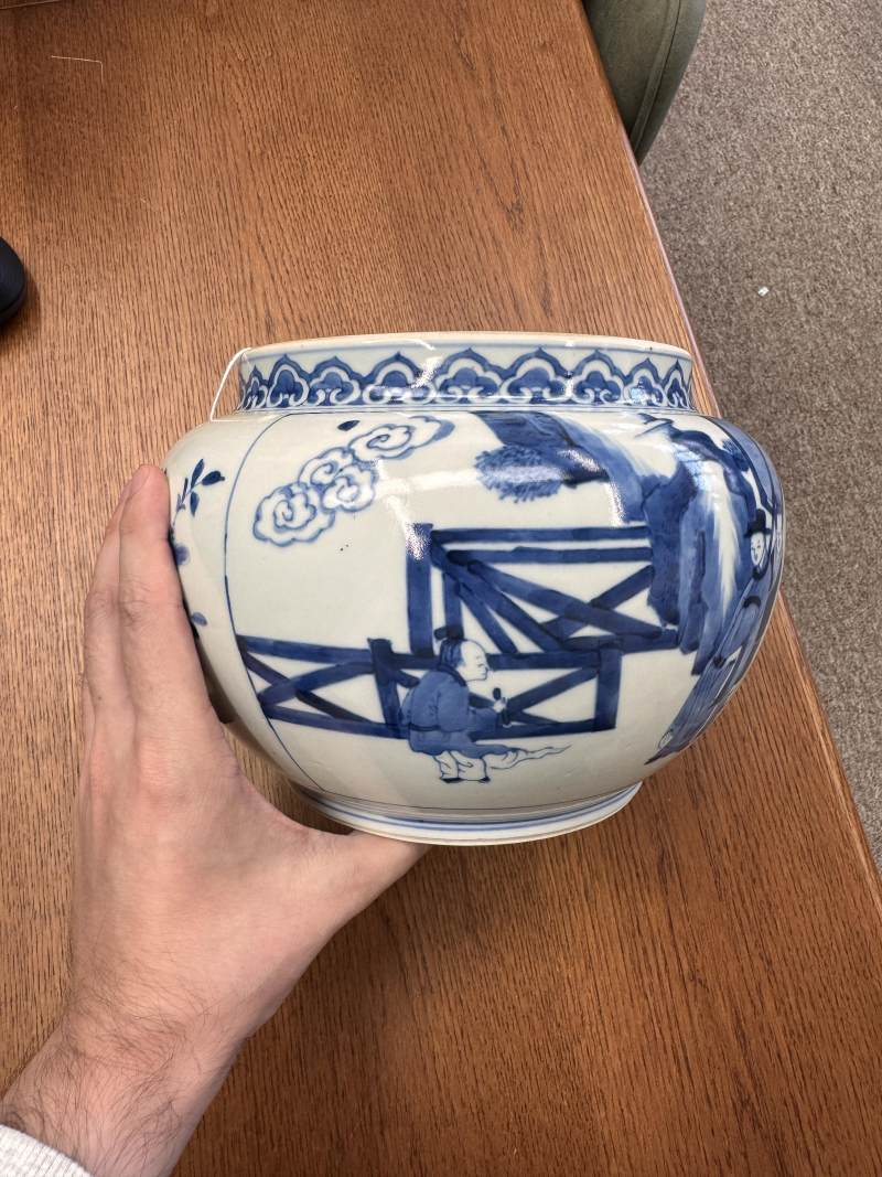 清康熙 青花人物故事圖罐 | Santos Collection | A Chinese blue and white 'figural' jar, Qing dynasty, Kangxi period - 图8