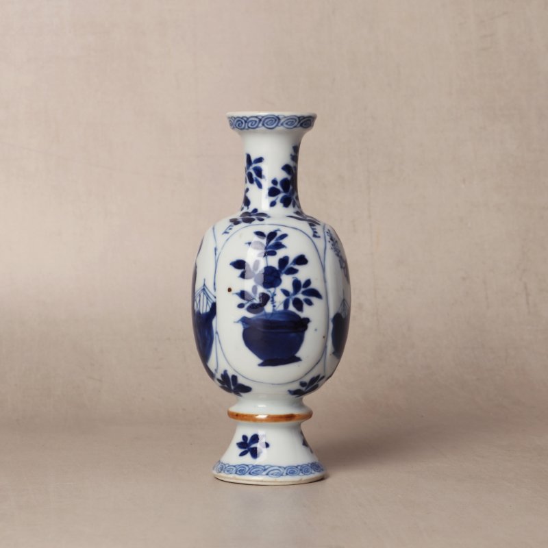 清康熙 青花仕女圖瓶 《玉》款 | Santos Collection | A Chinese blue and white 'ladies' vase, Qing dynasty, Kangxi period - 图4