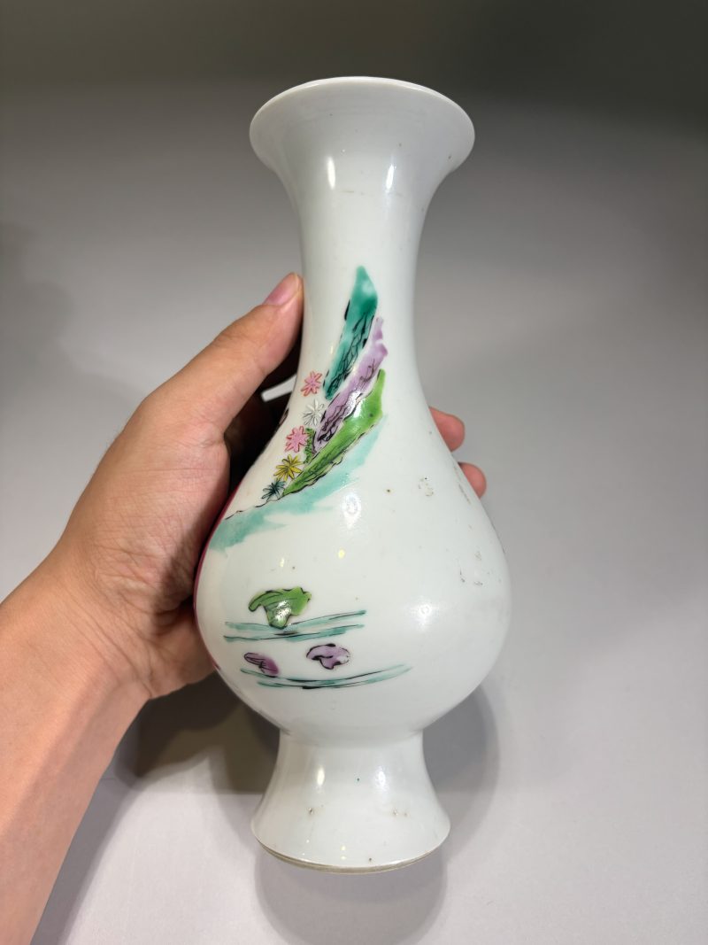 清雍正 粉彩人物枇杷尊 - 图5