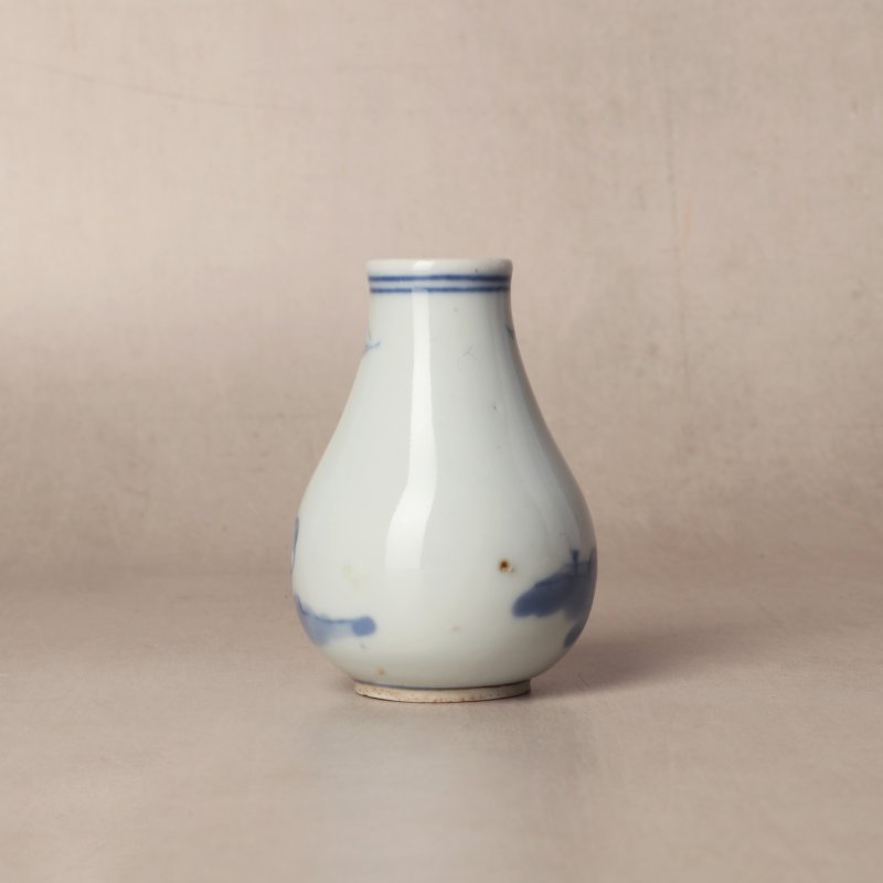 清康熙 青花牧童騎牛圖小瓶 | Santos Collection | A small Chinese blue and white 'shepherd and oxen' vase, Qing dynasty, Kangxi period - 图3