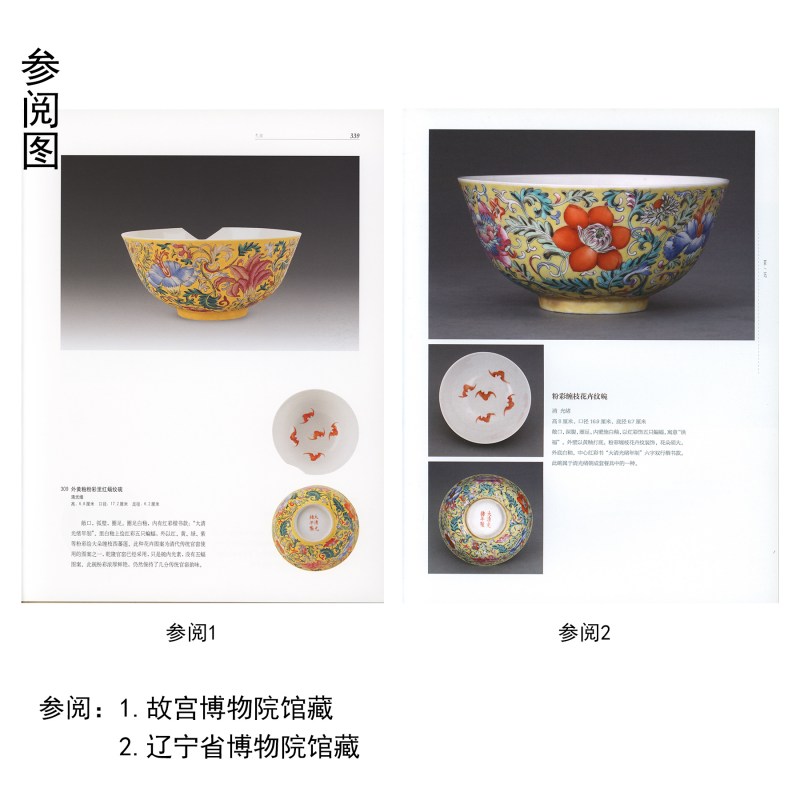 清光绪 黄地洋彩大碗 - 图4