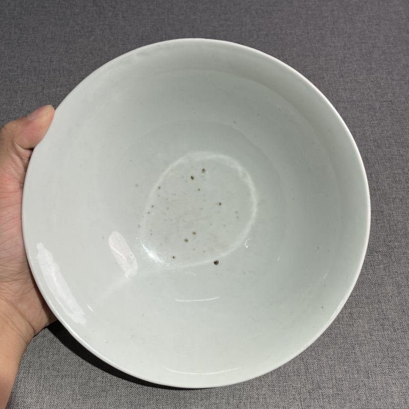 清乾隆蟹甲青釉斗笠碗 - 图6