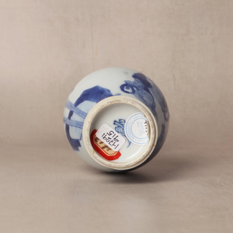 清康熙 青花奏樂圖雙耳瓶 | Santos Collection | A fine Chinese blue and white 'musicians' twin-handled vase, Qing dynasty, Kangxi period - 图21