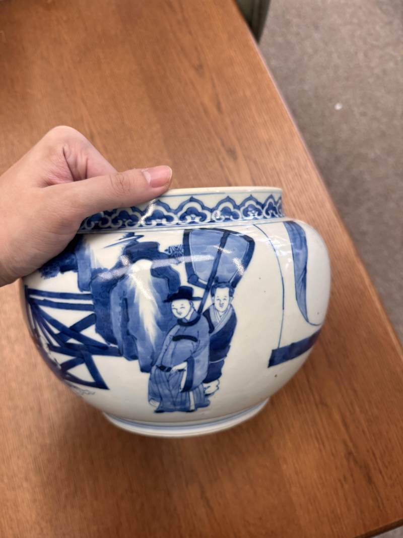 清康熙 青花人物故事圖罐 | Santos Collection | A Chinese blue and white 'figural' jar, Qing dynasty, Kangxi period - 图10
