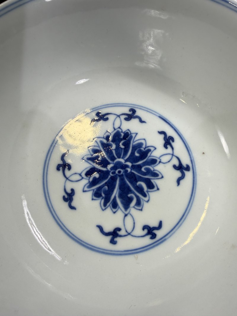 清光绪 青花缠枝莲纹碗 - 图6