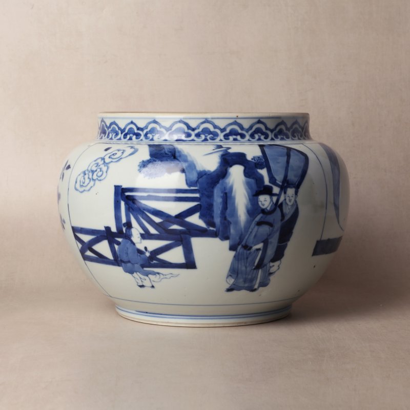 清康熙 青花人物故事圖罐 | Santos Collection | A Chinese blue and white 'figural' jar, Qing dynasty, Kangxi period - 图17