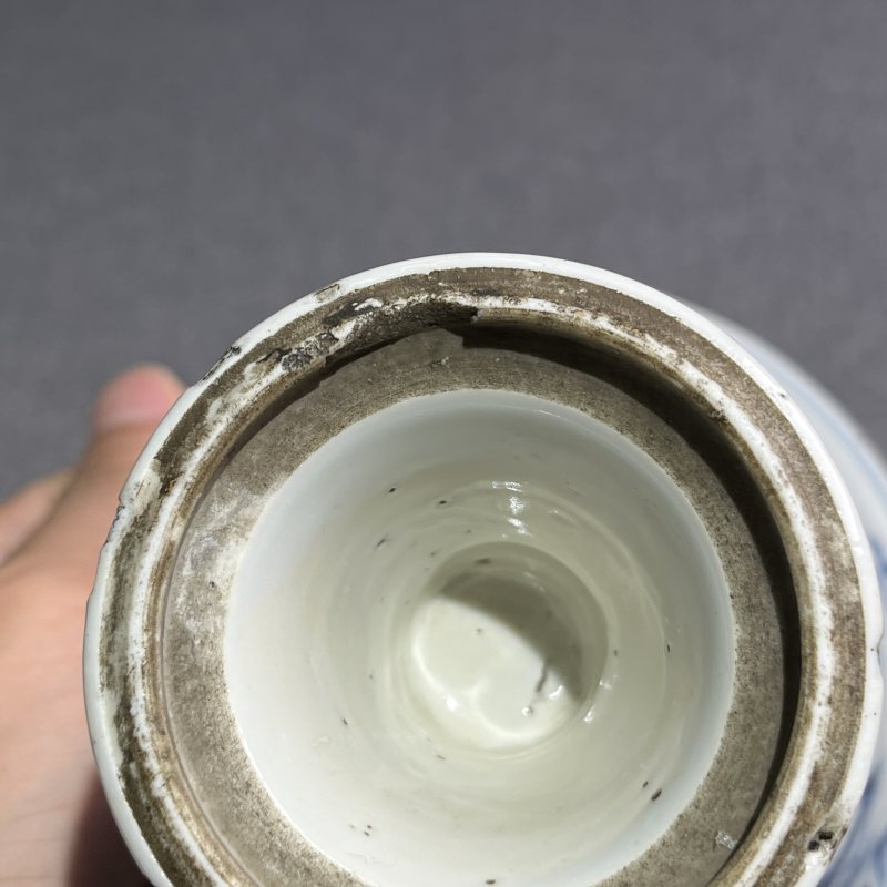 清康熙青花龙纹高足碗 - 图14